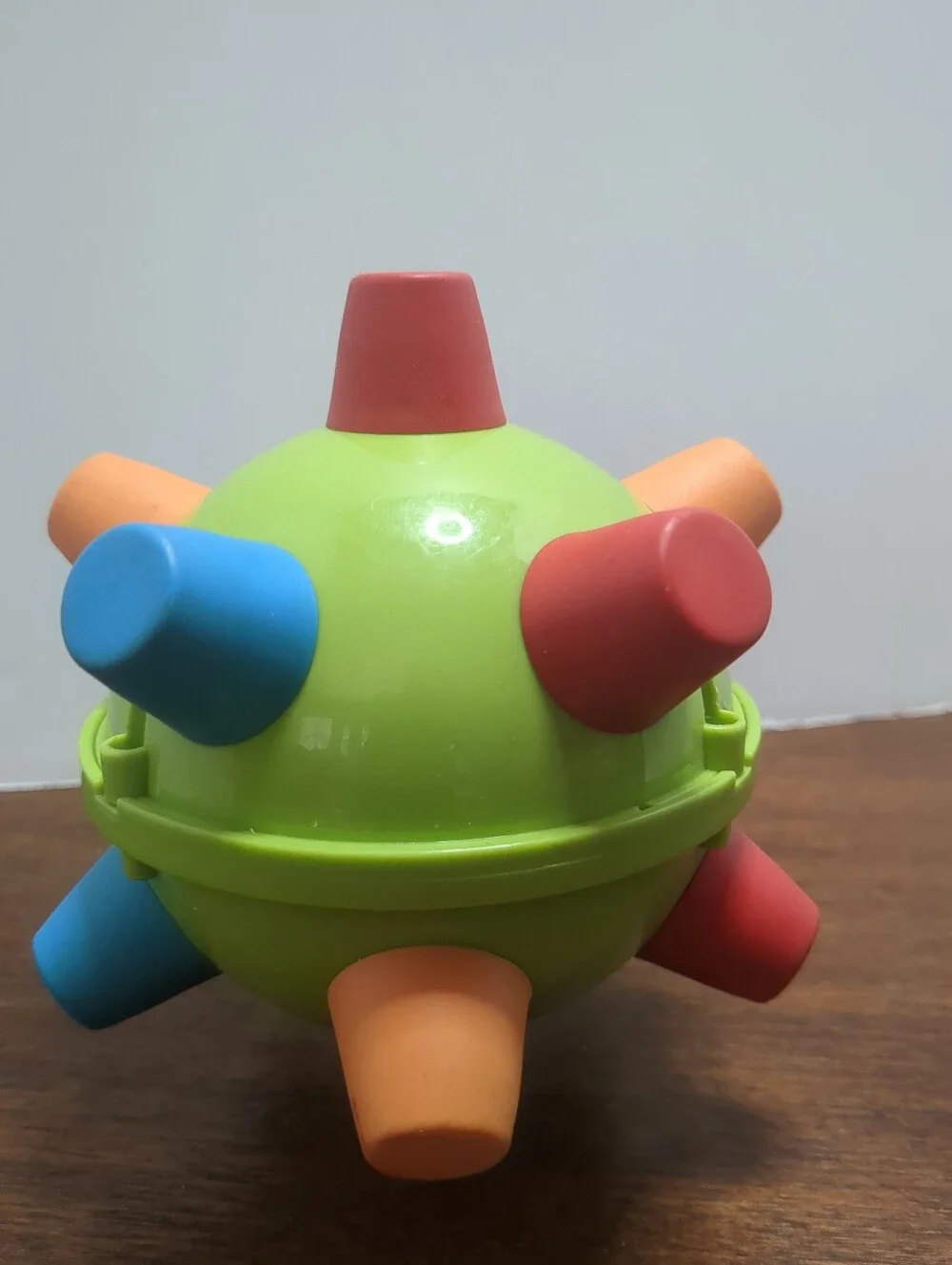 Vintage Ertl Bumble Ball Motorized Vibrating Sensory Toy 1990s Retro Green Multi